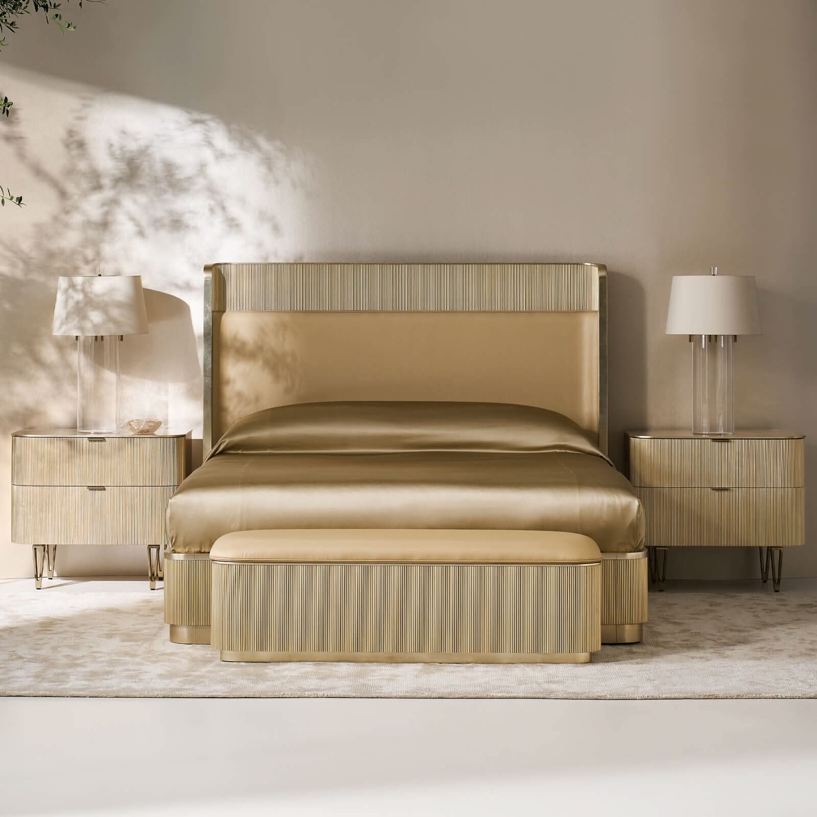 Caracole For The Love Of Bed Bench in Orcale   Nicholas John Interiors