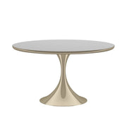 Caracole Semper Dining Table in Whisper of Gold - Round   Nicholas John Interiors