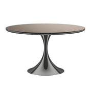 Caracole Semper Dining Table in Deep Bronze - Round   Nicholas John Interiors