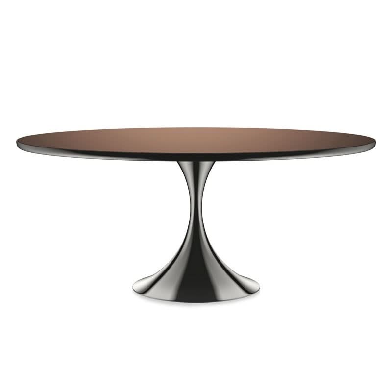 Caracole Semper Dining Table in Deep Bronze - Oval   Nicholas John Interiors