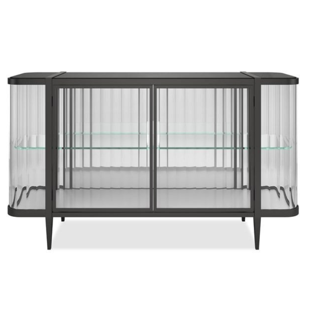 Caracole Stop And Stare Cabinet in Dark   Nicholas John Interiors