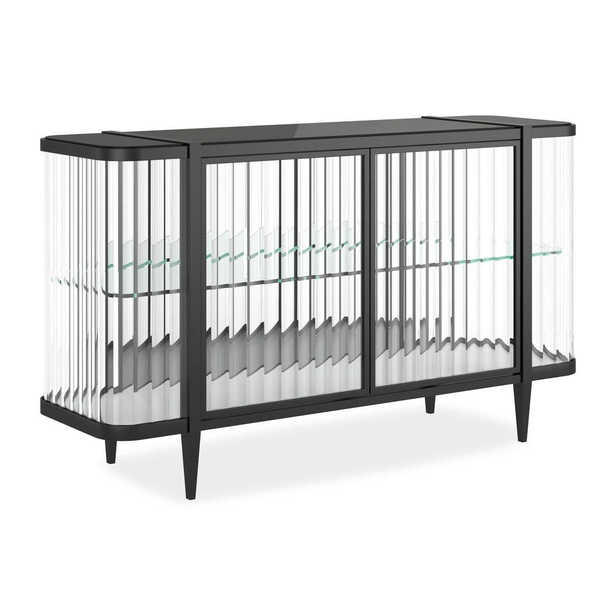 Caracole Stop And Stare Cabinet in Dark   Nicholas John Interiors