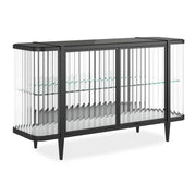 Caracole Stop And Stare Cabinet in Dark   Nicholas John Interiors