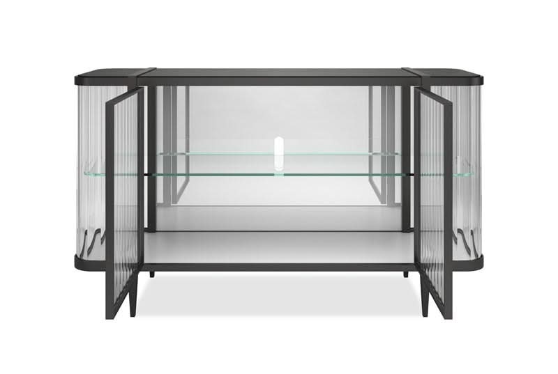 Caracole Stop And Stare Cabinet in Dark   Nicholas John Interiors