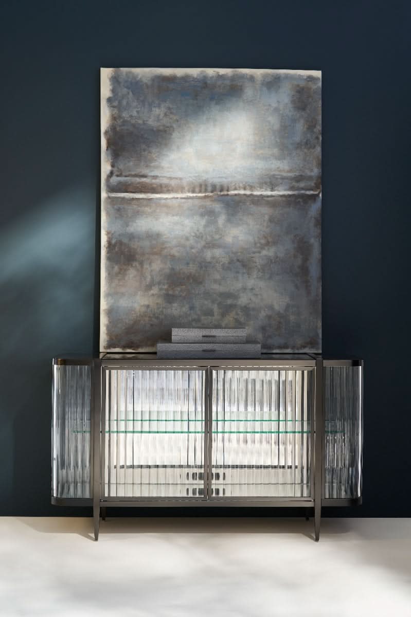 Caracole Stop And Stare Cabinet in Dark   Nicholas John Interiors