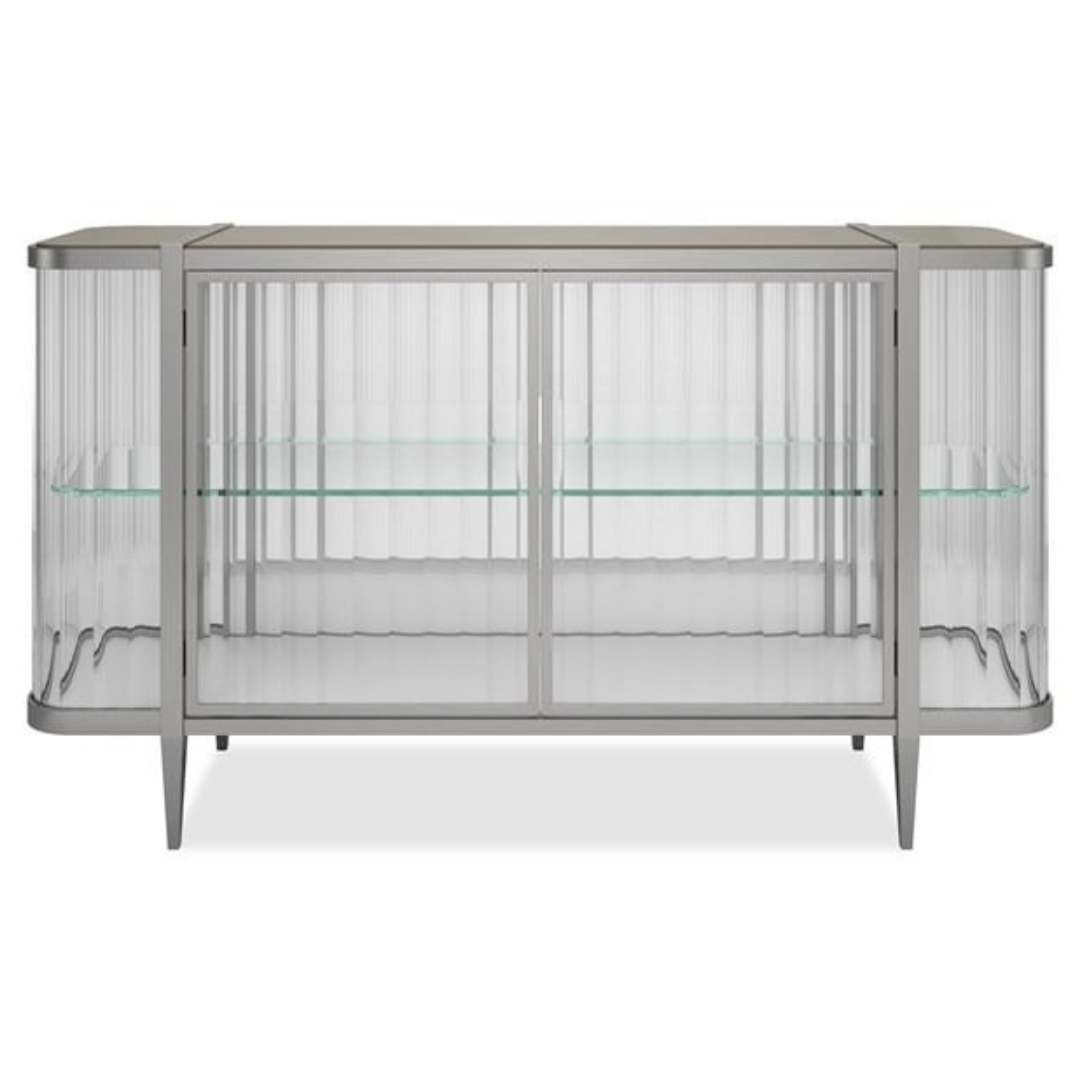 Caracole Stop And Stare Cabinet in Chrome