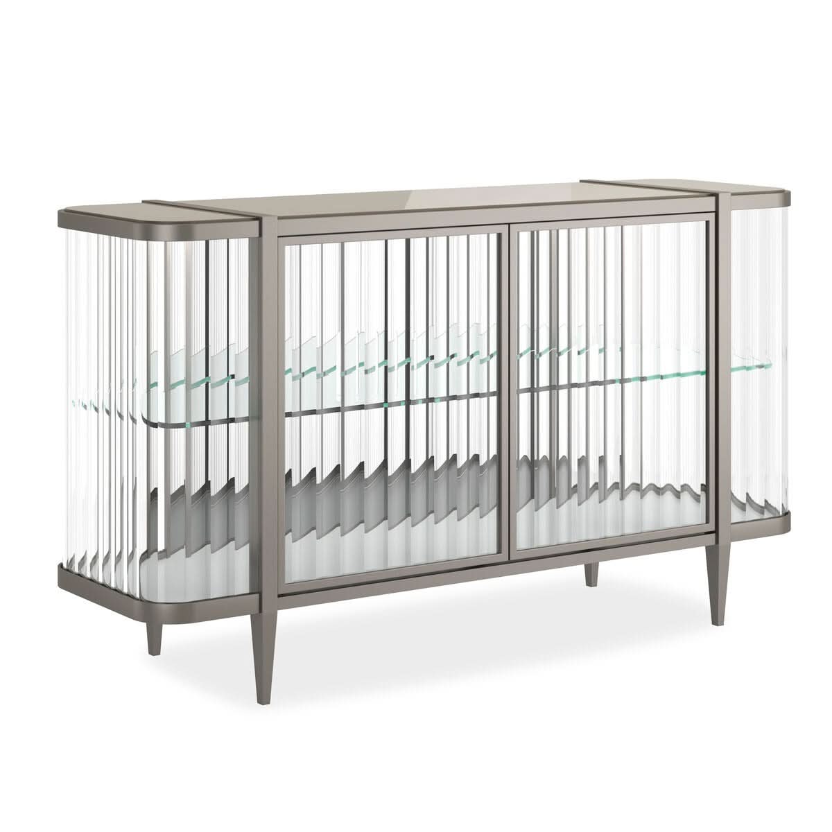 Caracole Stop And Stare Cabinet in Chrome