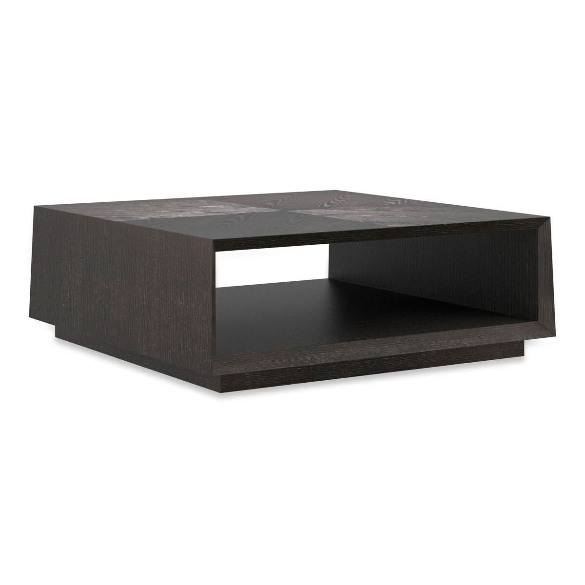 Caracole Boxcar Coffee Table in Dark   Nicholas John Interiors