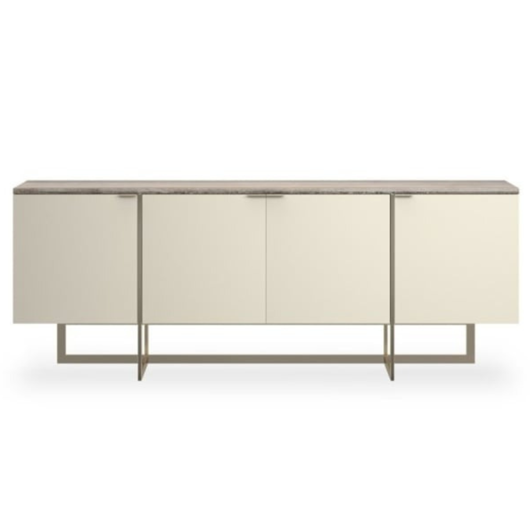 Caracole Wish You Were Here Media Cabinet in Pearl   Nicholas John Interiors