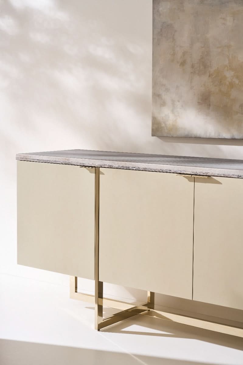 Caracole Wish You Were Here Media Cabinet in Pearl   Nicholas John Interiors