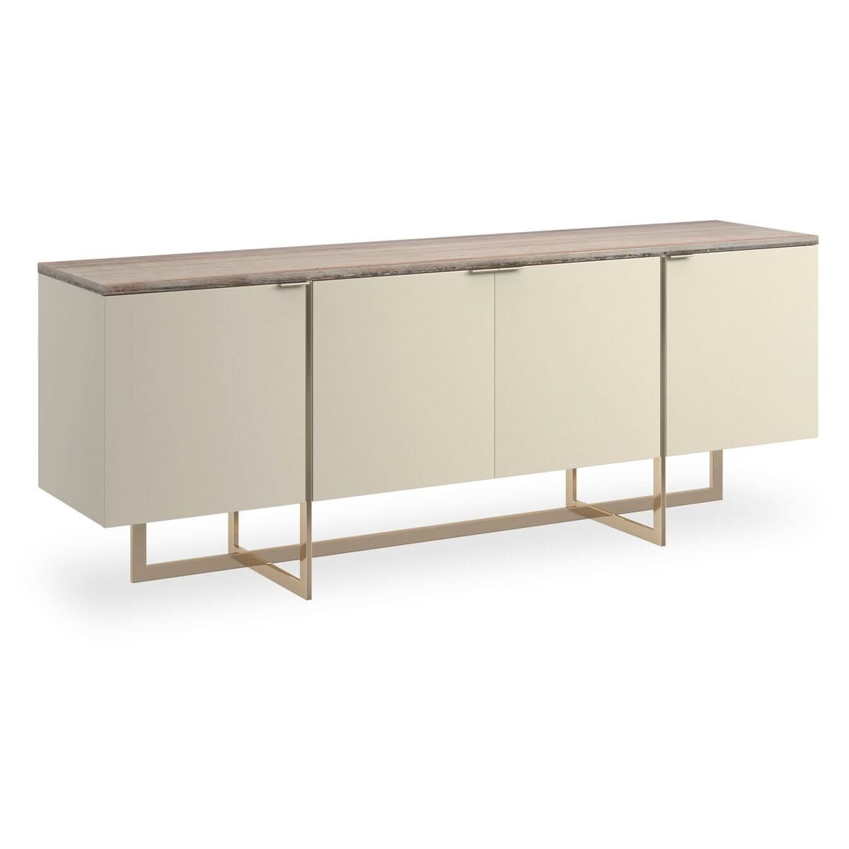 Caracole Wish You Were Here Media Cabinet in Pearl   Nicholas John Interiors