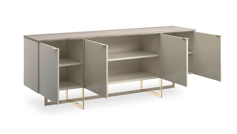 Caracole Wish You Were Here Media Cabinet in Pearl   Nicholas John Interiors