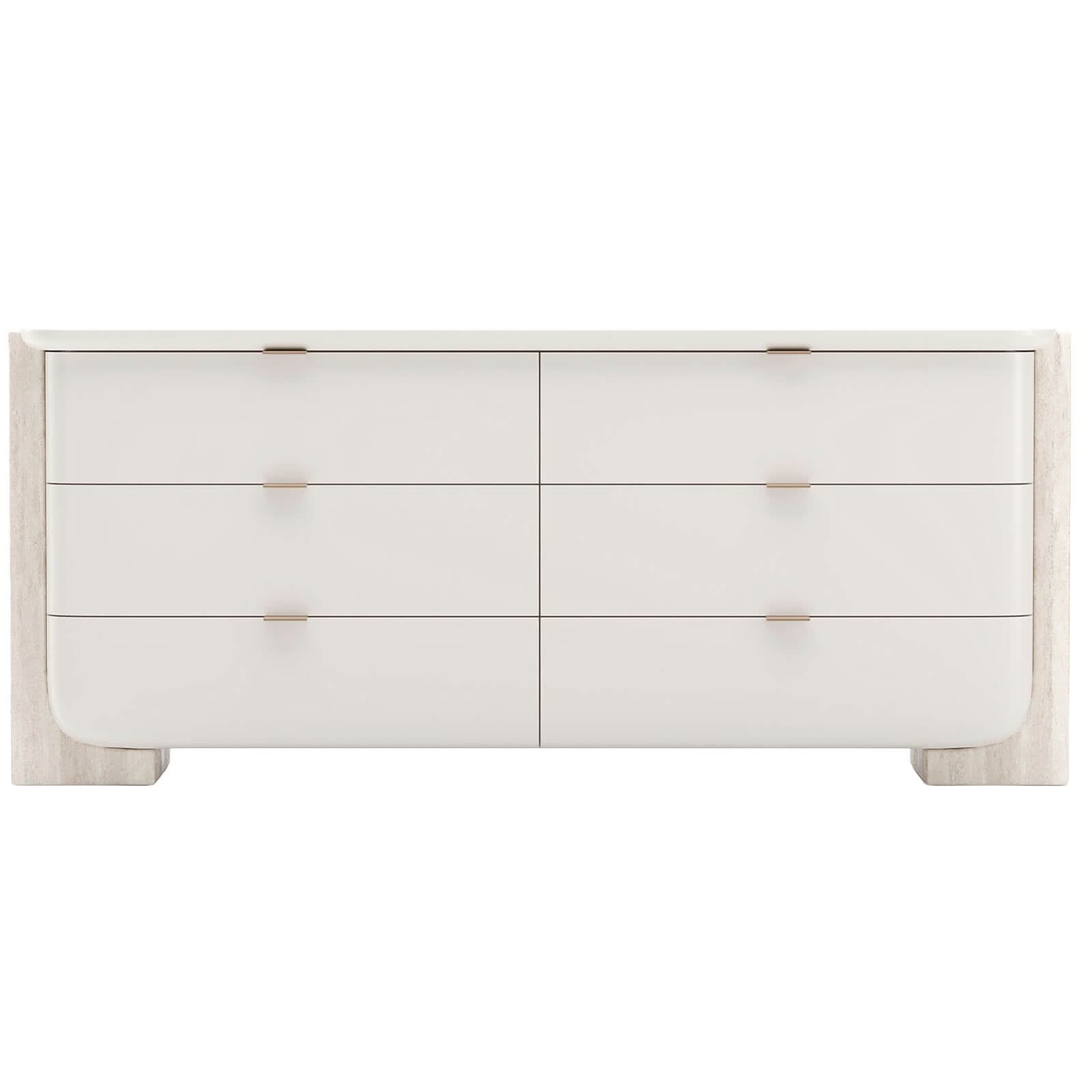 Caracole Overlap Chest of Drawers in Light   Nicholas John Interiors