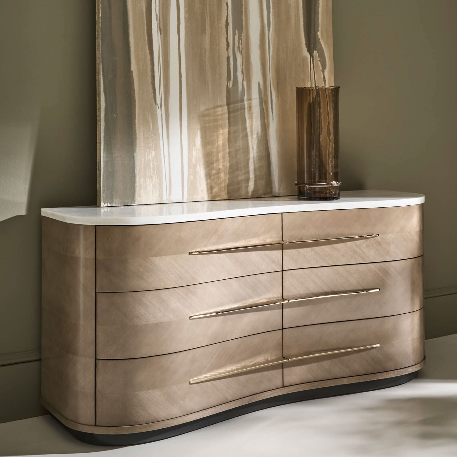 Caracole Roam Chest of Drawers in Dark   Nicholas John Interiors