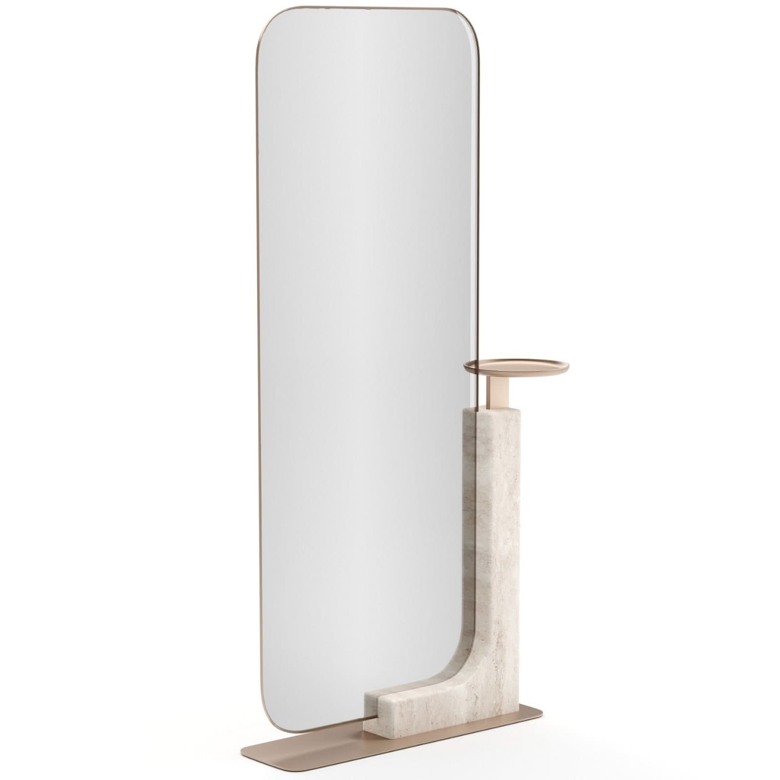 Caracole Overlap Floor Mirror in Light   Nicholas John Interiors