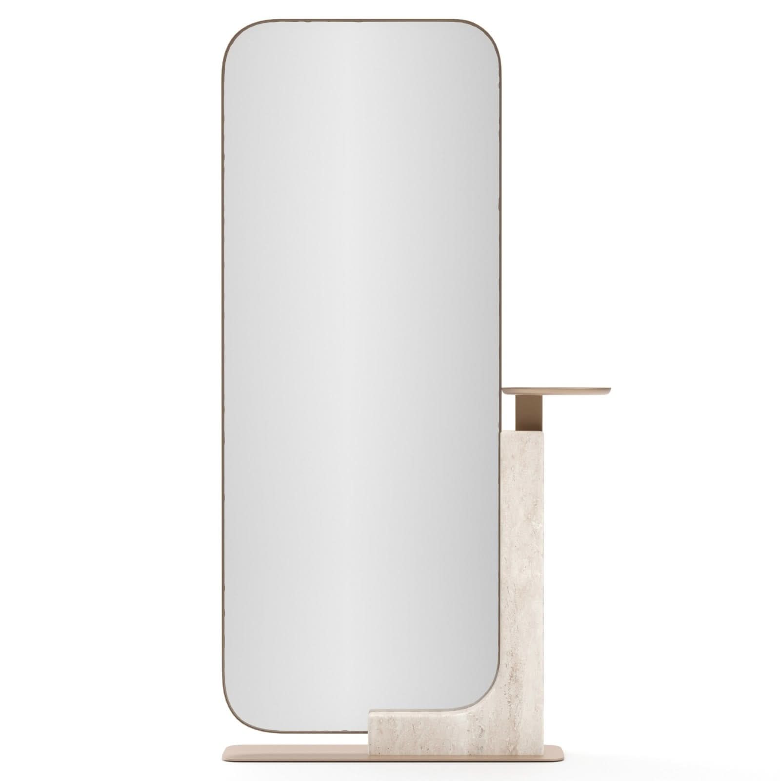 Caracole Overlap Floor Mirror in Light   Nicholas John Interiors