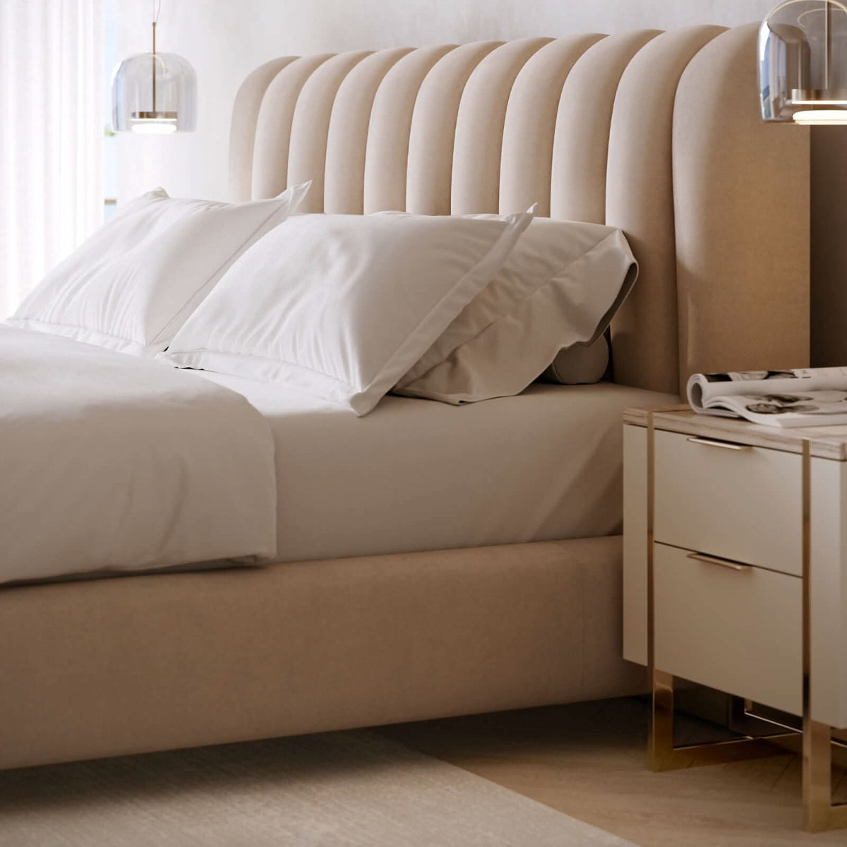 Caracole Wish You Were Here Bedside Table   Nicholas John Interiors