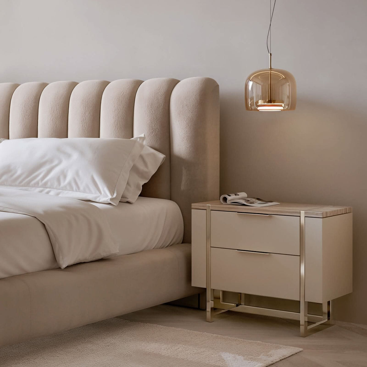 Caracole Wish You Were Here Bedside Table   Nicholas John Interiors