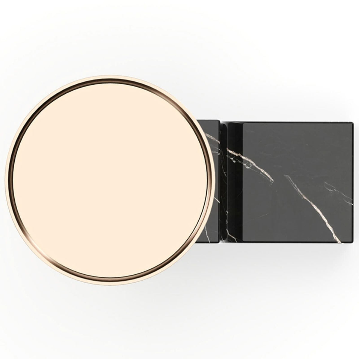 Caracole Overlap Base Bedside Table in Dark   Nicholas John Interiors