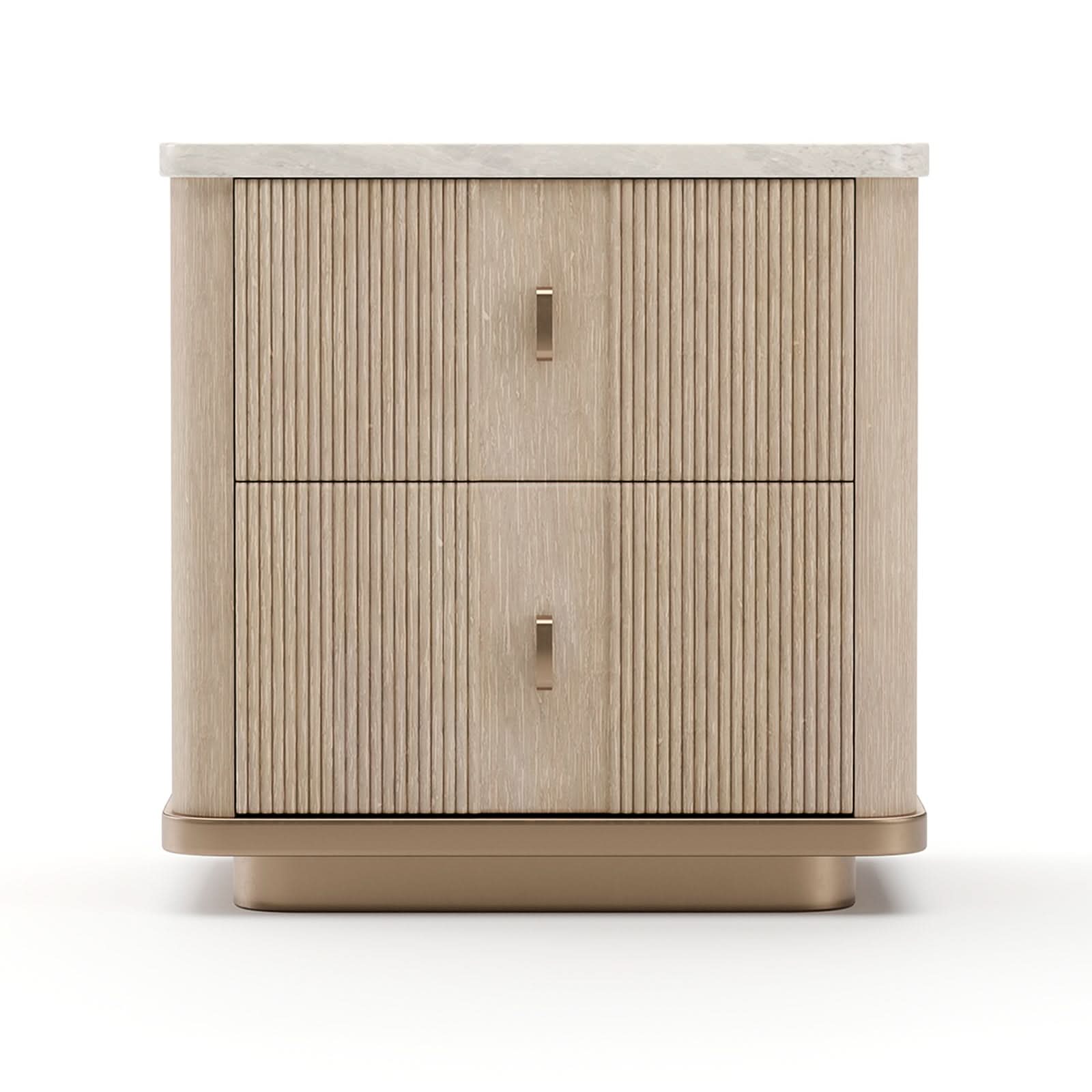 Caracole Rhythm Bedside Table in Light - Small   Nicholas John Interiors