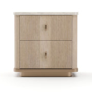Caracole Rhythm Bedside Table in Light - Small   Nicholas John Interiors