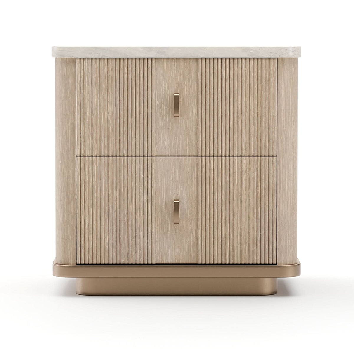 Caracole Rhythm Bedside Table in Light - Small   Nicholas John Interiors