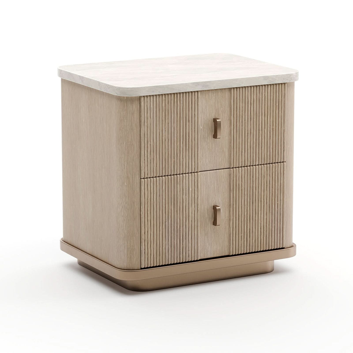 Caracole Rhythm Bedside Table in Light - Small   Nicholas John Interiors