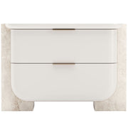 Caracole Overlap Bedside Table in Light - Large   Nicholas John Interiors