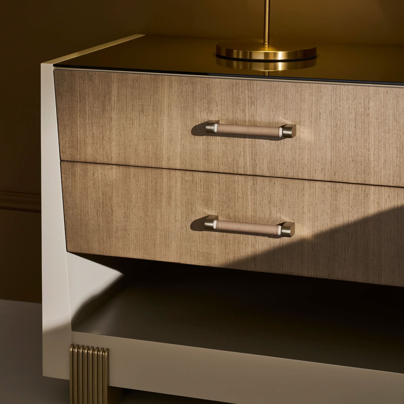 Caracole Counter Balance Bedside Table - Large   Nicholas John Interiors