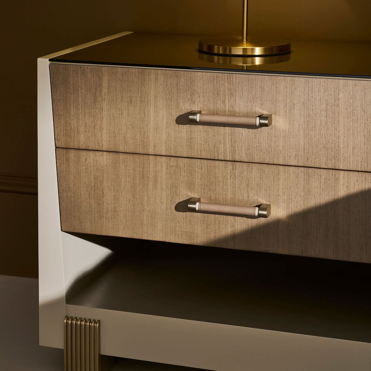 Caracole Counter Balance Bedside Table - Large   Nicholas John Interiors