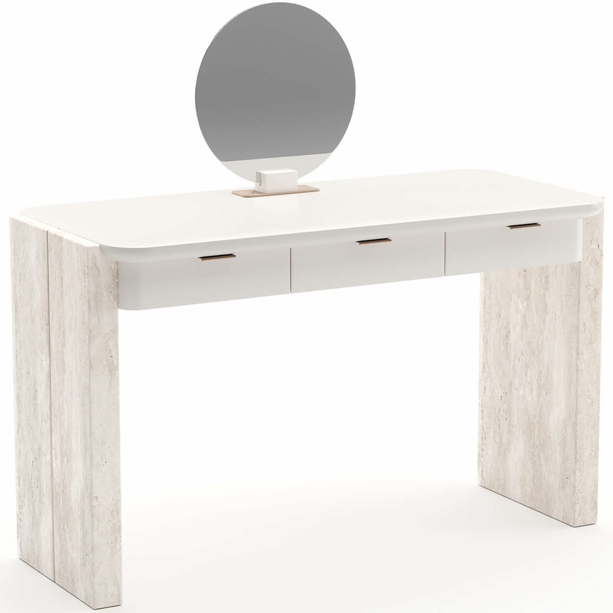 Caracole Overlap Vanity in Light   Nicholas John Interiors