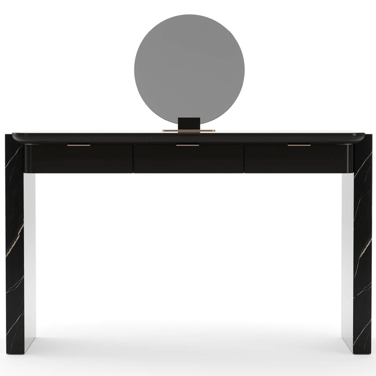Caracole Overlap Vanity in Dark   Nicholas John Interiors