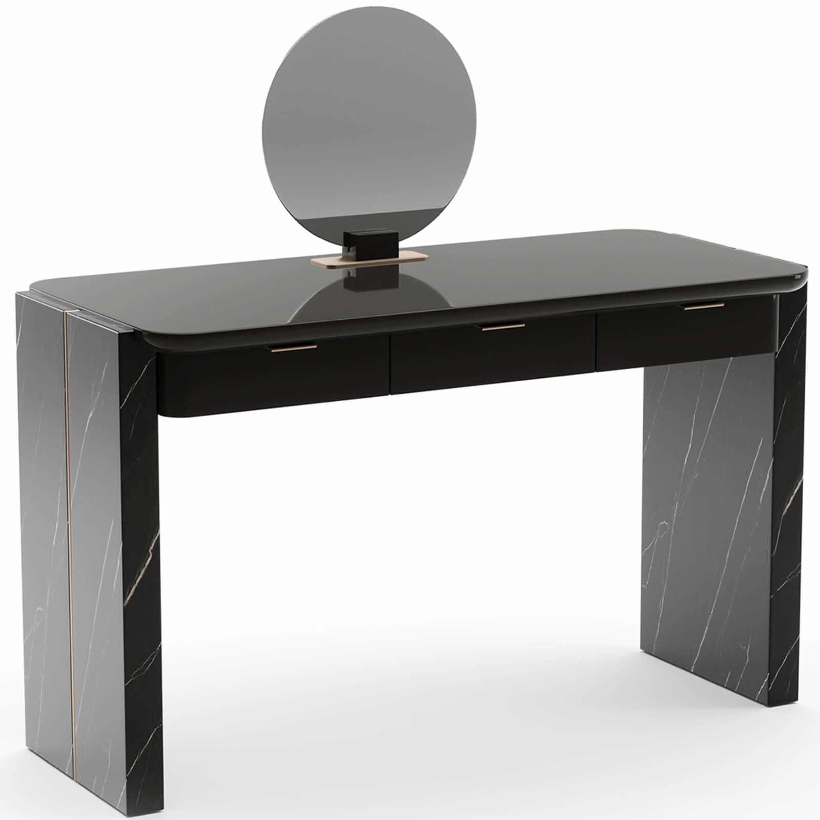 Caracole Overlap Vanity in Dark   Nicholas John Interiors