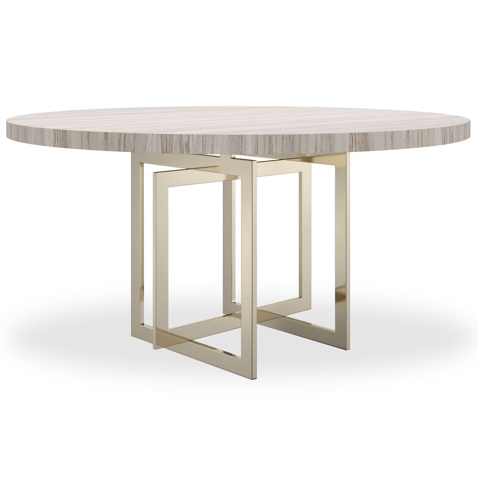 Caracole Wish You Were Here Round Dining Table in Light - 152cm   Nicholas John Interiors