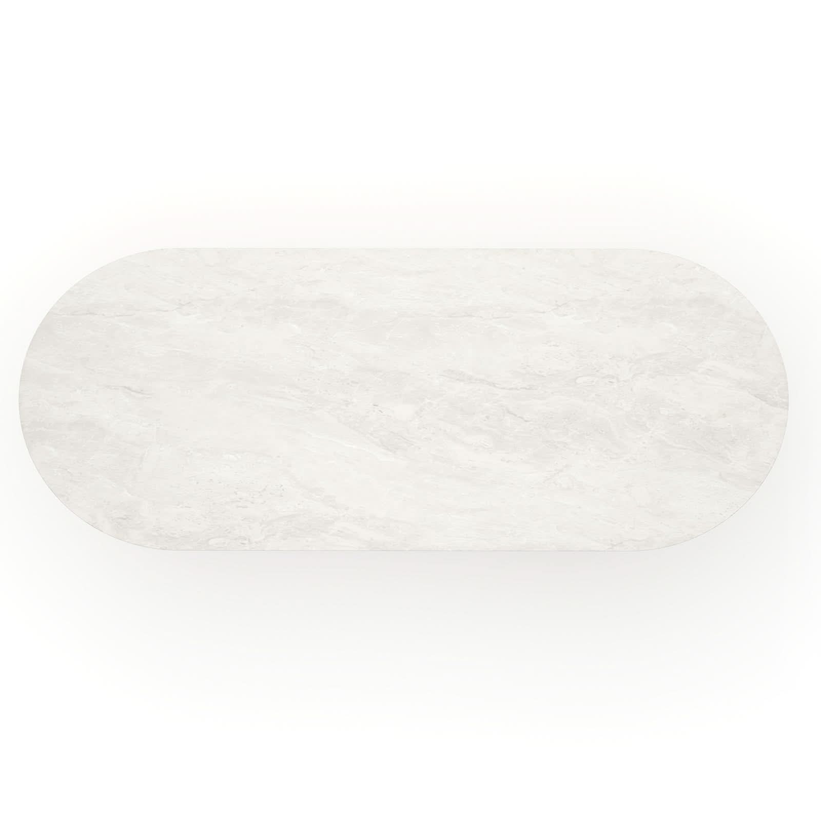 Caracole Rhythm Oval Stone Top Dining Table - 285cm   Nicholas John Interiors