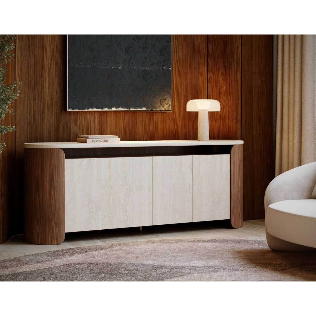Caracole Fleur Open Sideboard   Nicholas John Interiors
