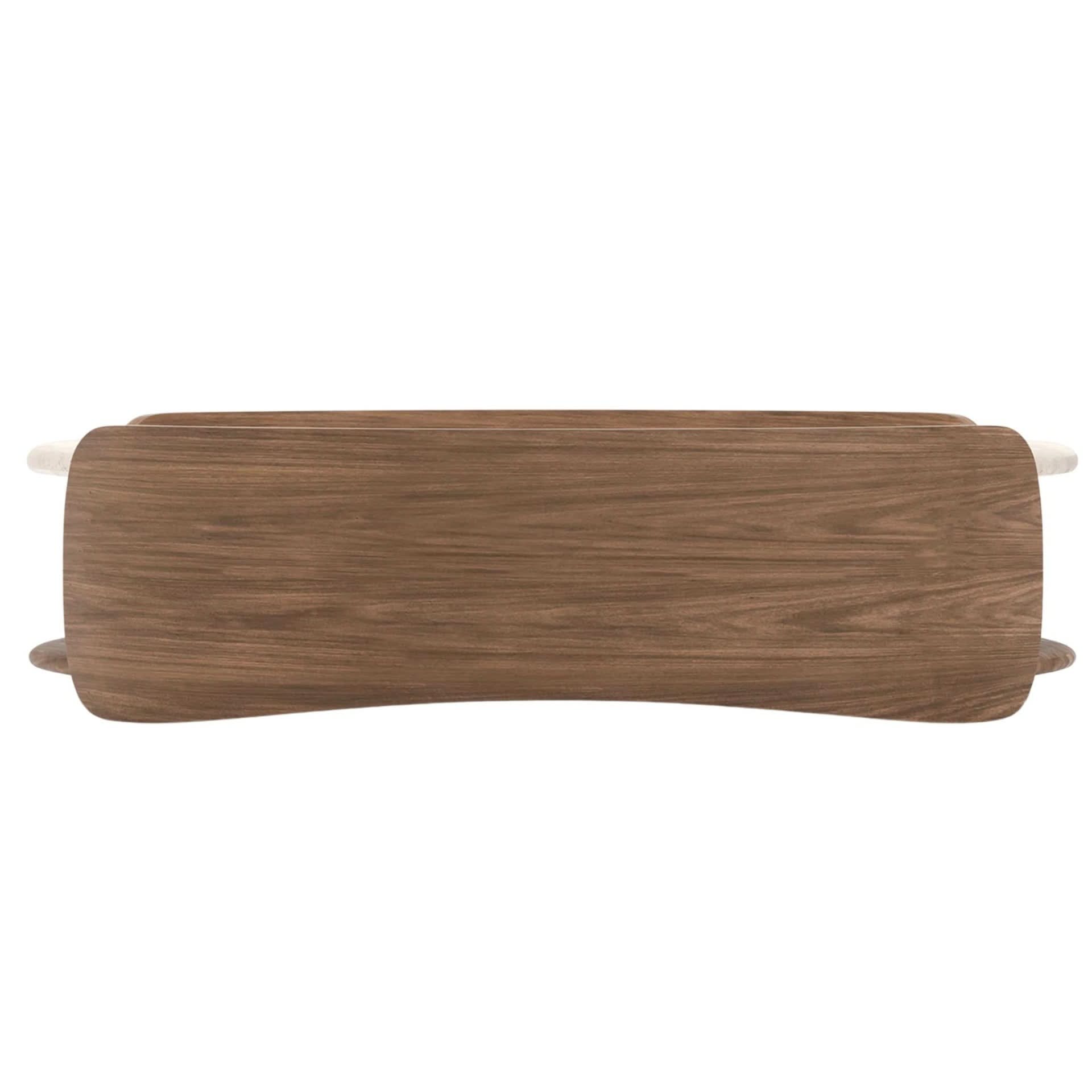 Caracole Fleur Open Coffee Table With Wood Shelf   Nicholas John Interiors