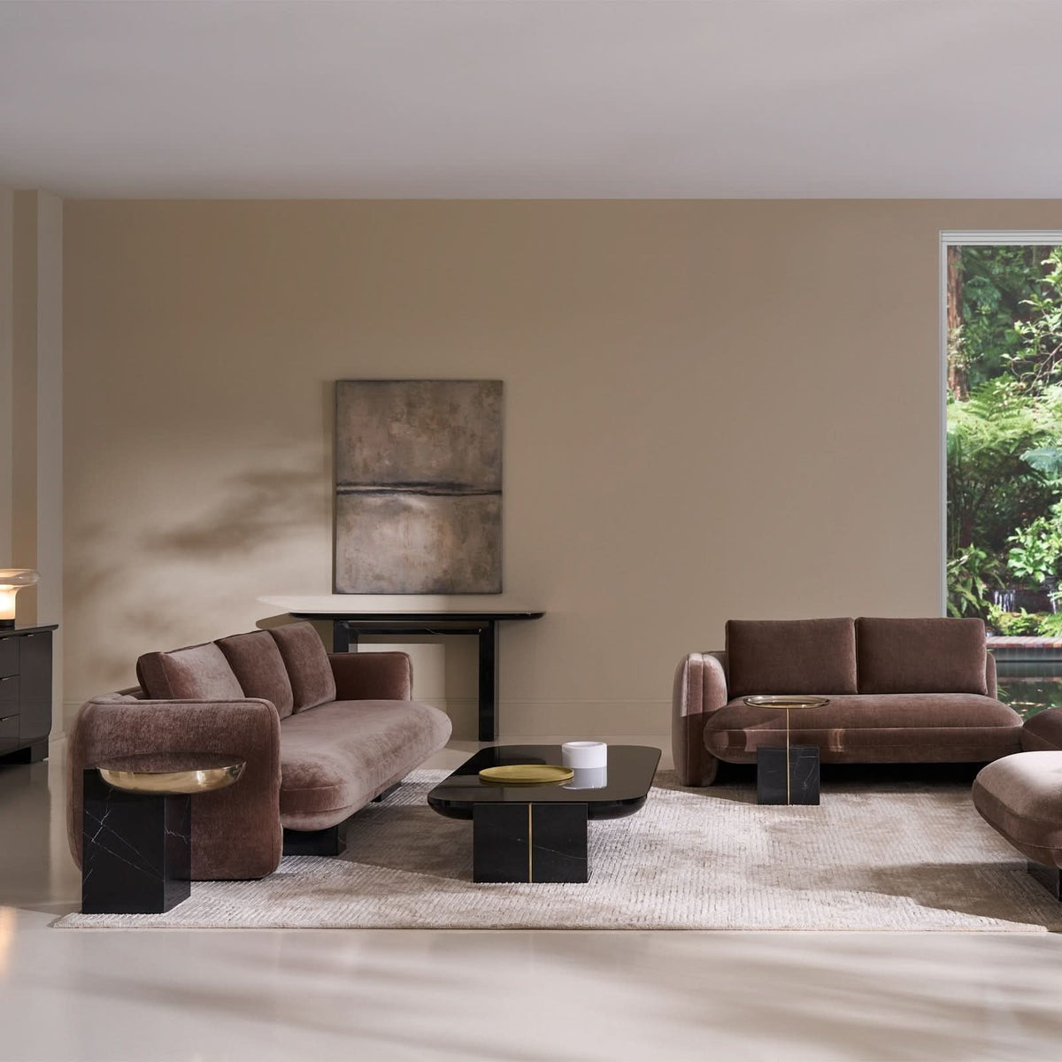Caracole Overlap Rectangular Coffee Table in Dark   Nicholas John Interiors