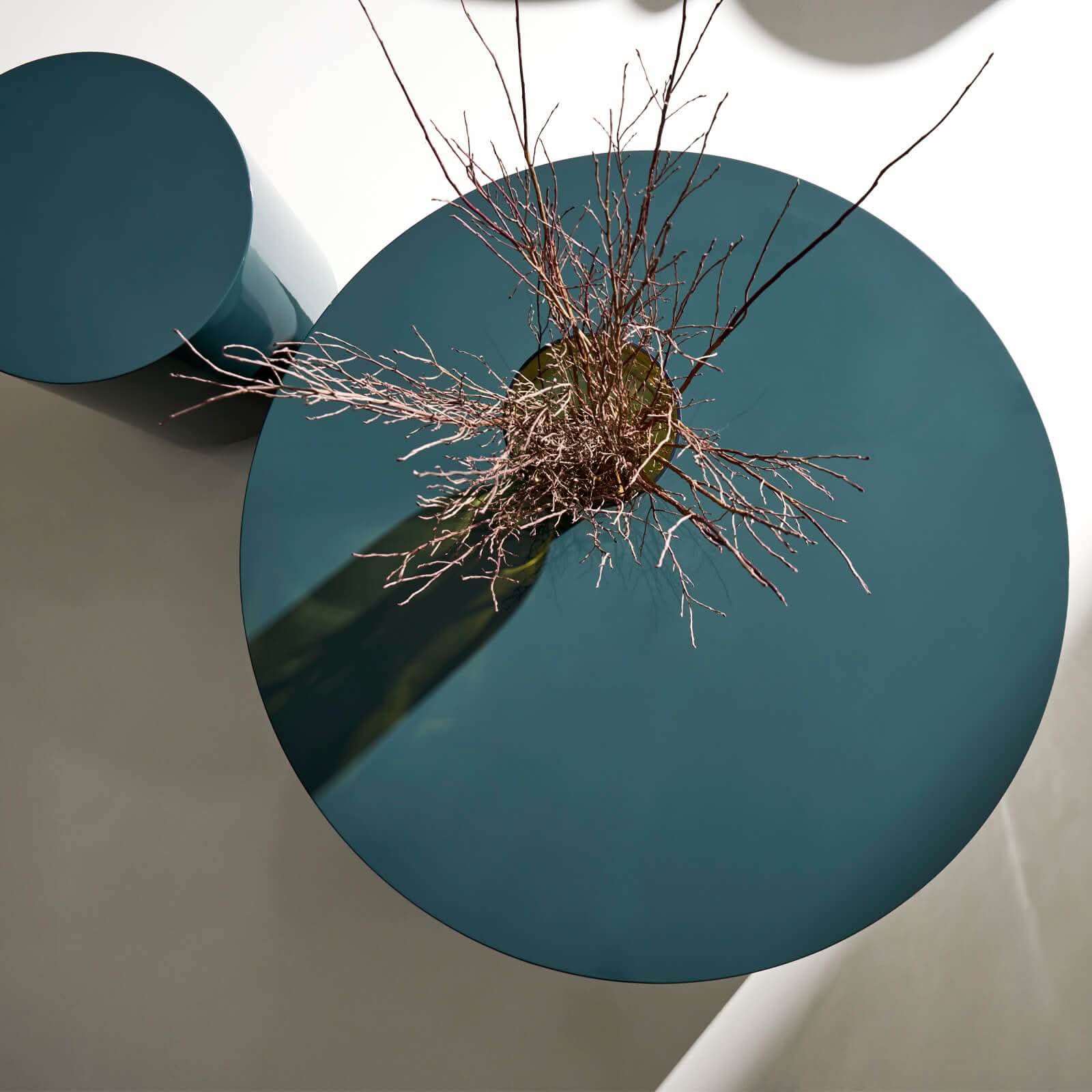 Caracole Coffee Couture Round Coffee Table in Apatite   Nicholas John Interiors