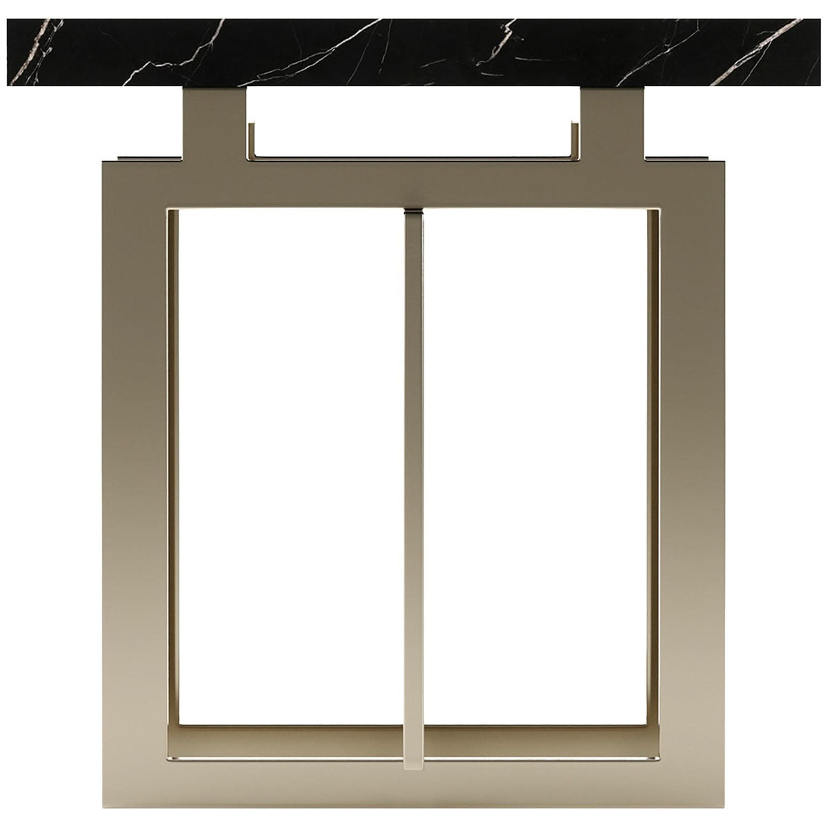Caracole Wish You Were Here Square Side Table in Dark   Nicholas John Interiors