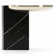 Caracole Overlap Round Side Table in Dark   Nicholas John Interiors