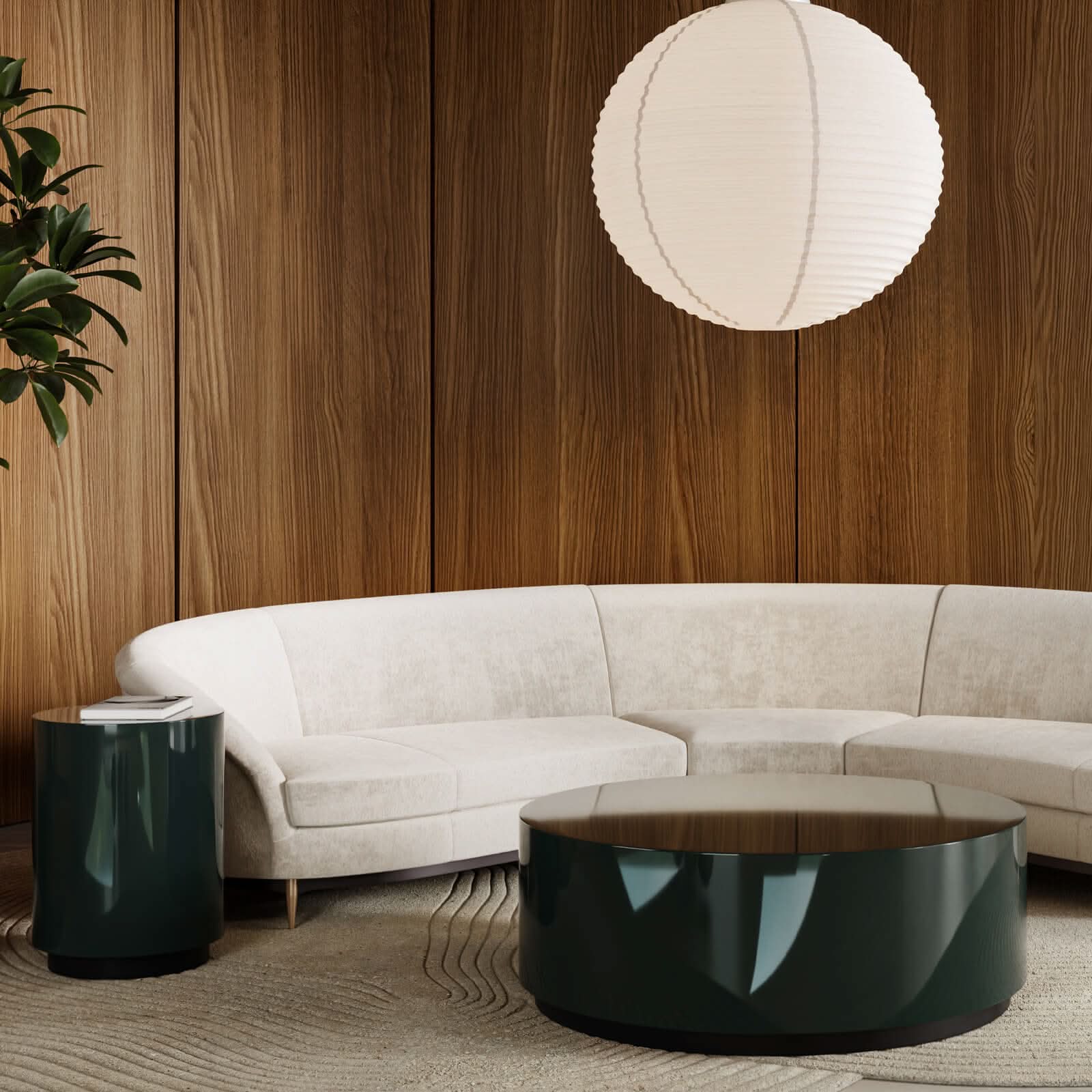 Caracole Coffee Couture Round Side Table in Apatite   Nicholas John Interiors