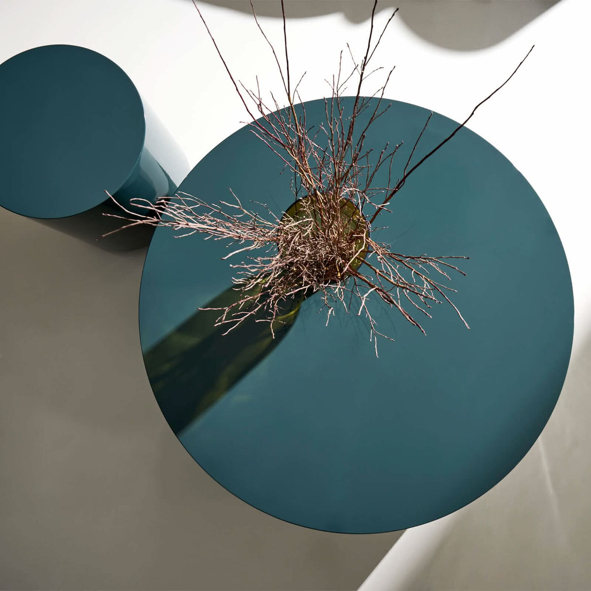 Caracole Coffee Couture Round Side Table in Apatite   Nicholas John Interiors