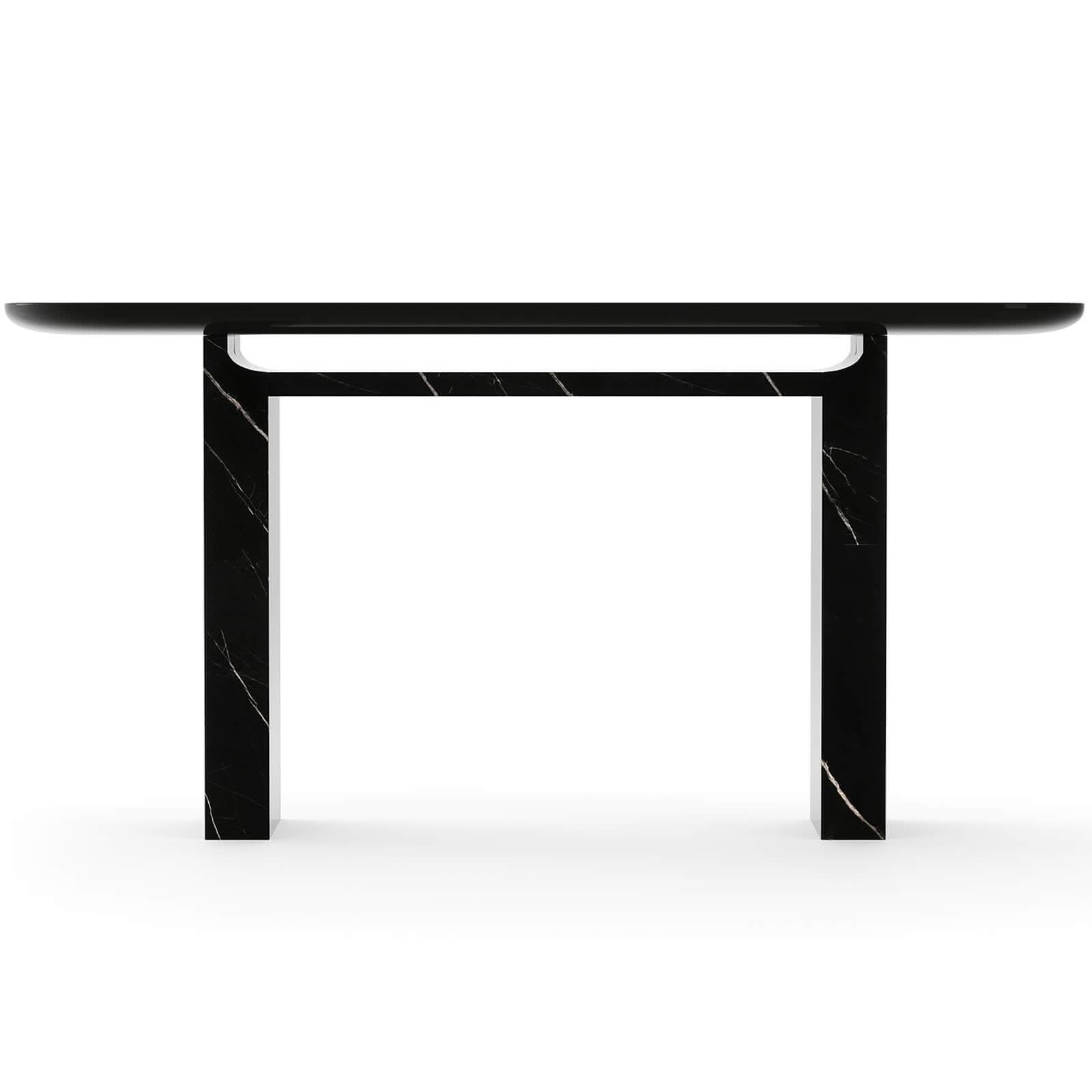 Caracole Overlap Console Table in Dark   Nicholas John Interiors