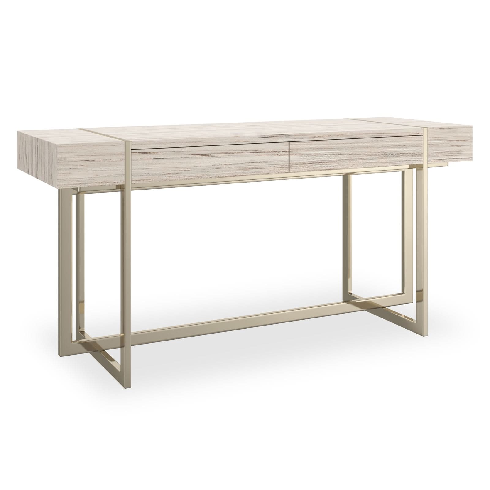 Caracole Wish You Were Here Console Table in Light   Nicholas John Interiors