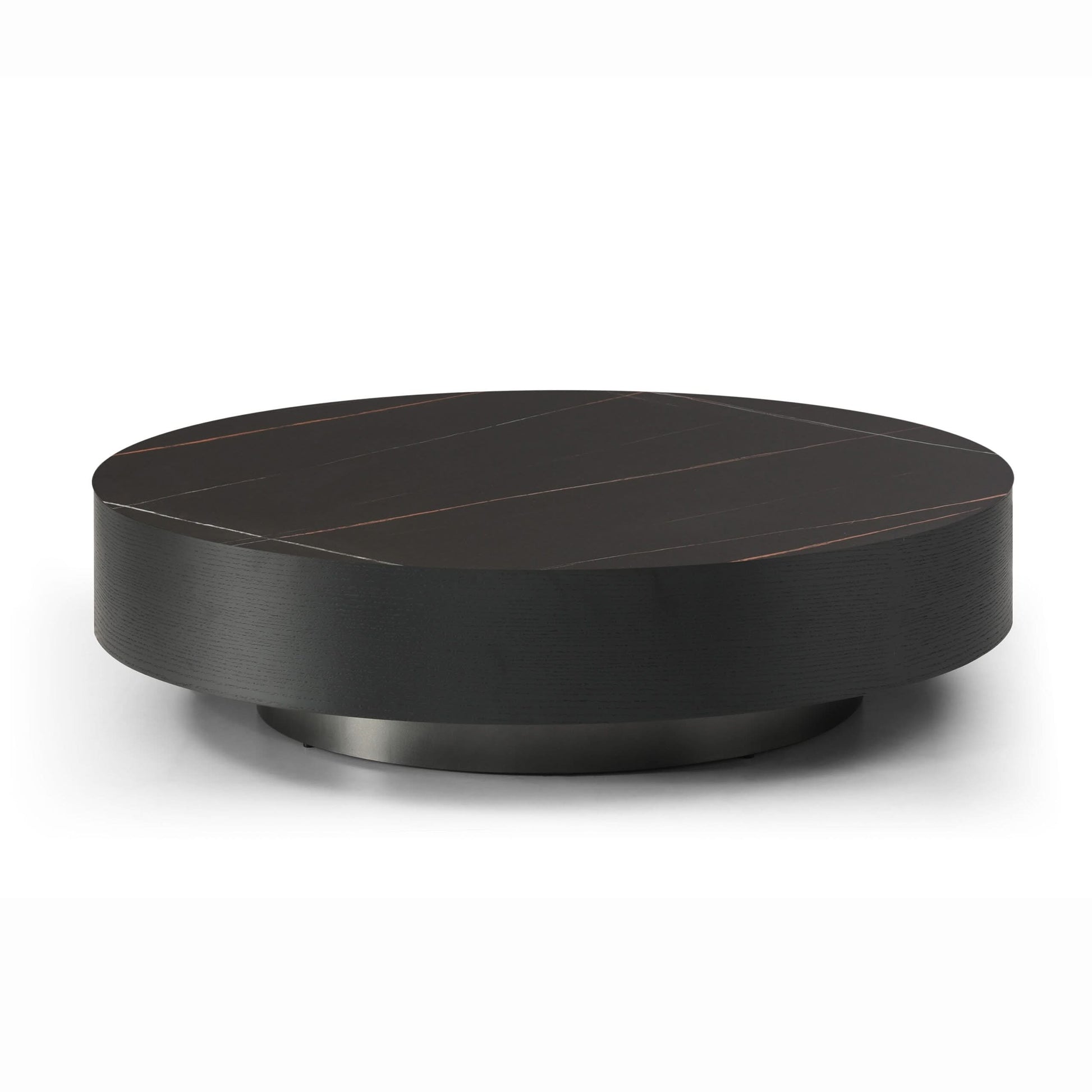 Tommy Franks Coin Coffee Table - Black Ceramic Marble   Nicholas John Interiors