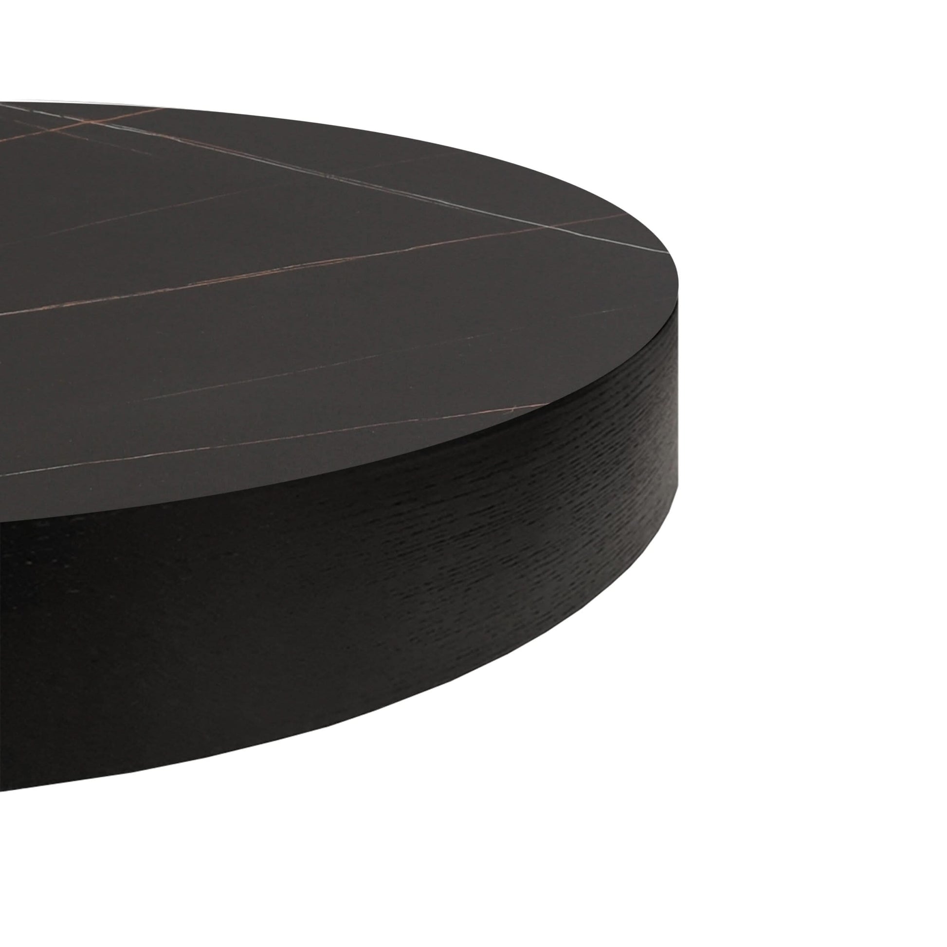 Tommy Franks Coin Coffee Table - Black Ceramic Marble   Nicholas John Interiors