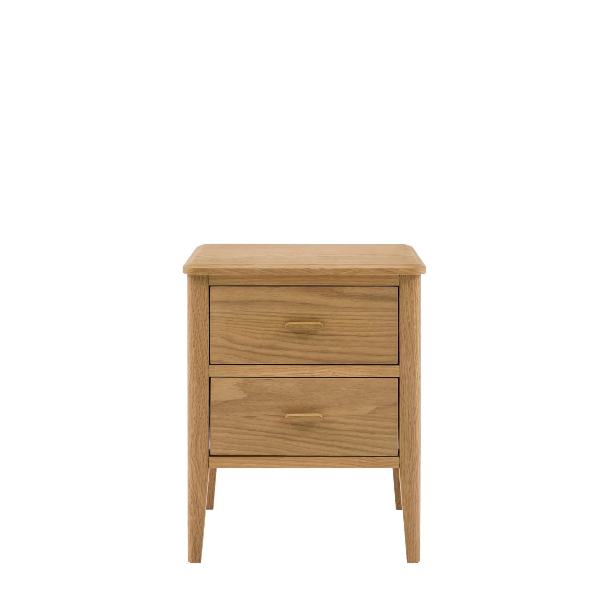 Camden 2 Drawer Bedside Natural   Nicholas John Interiors