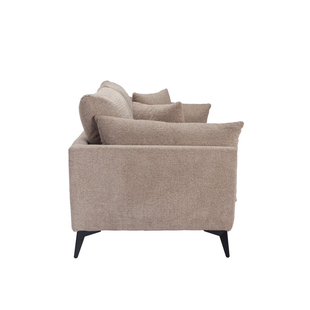 Ashford & Grey Carter Taupe 3 Seater Sofa