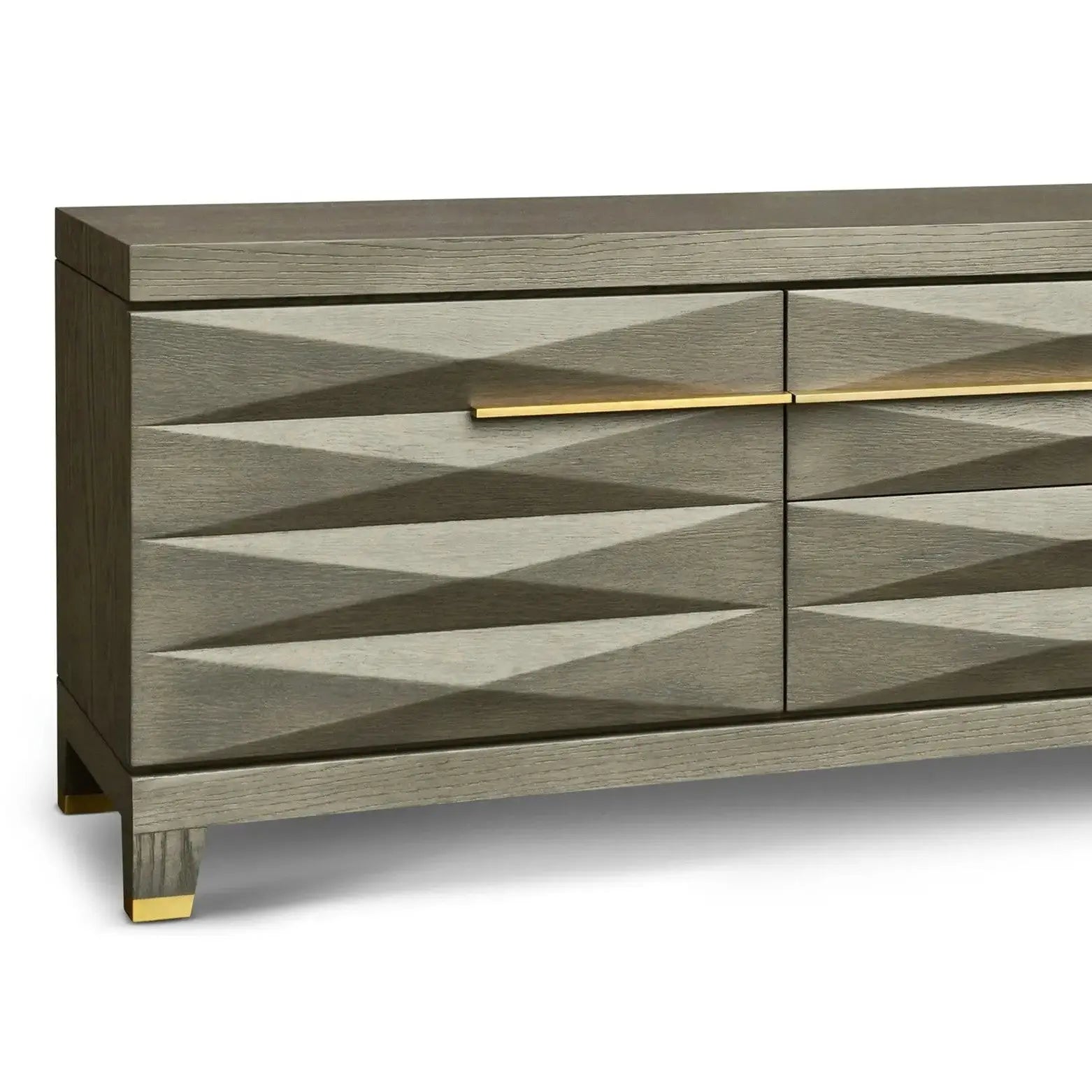 Cassis Grey Taupe Oak Media Unit by Berkeley Designs   Nicholas John Interiors
